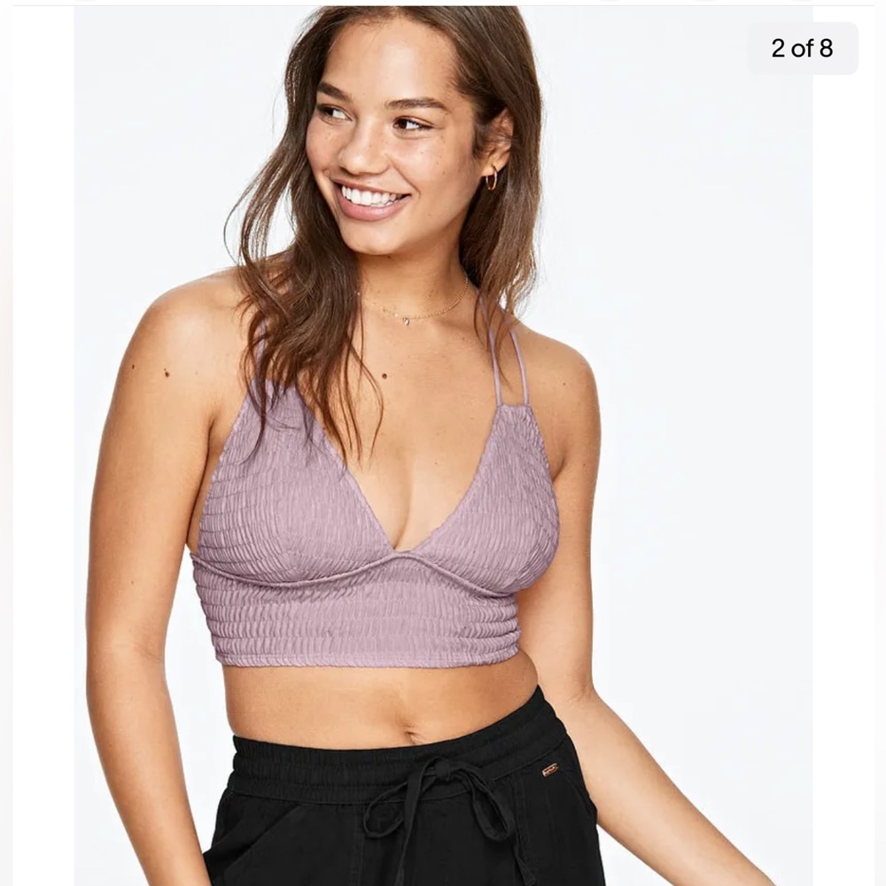 PINK by Victoria’s Secret Black Crop Top